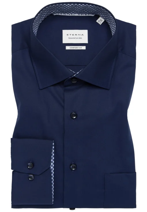 Herren Eterna Bluse Leinen 3/4-Arm