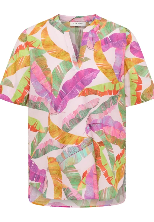 Damen Eterna Bluse Leinwandgewebe