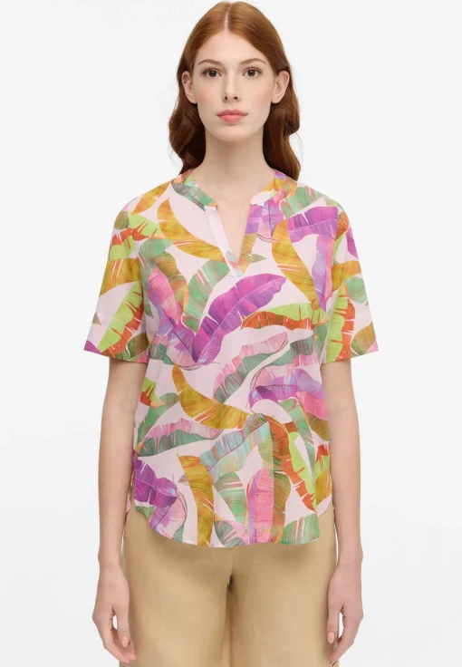 Damen Eterna Bluse Leinwandgewebe