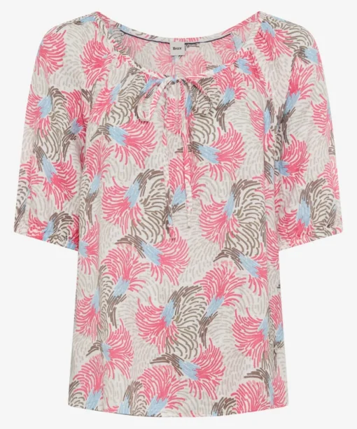 Damen Brax Bluse mit All Over Print