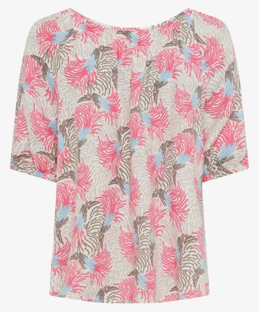 Damen Brax Bluse mit All Over Print