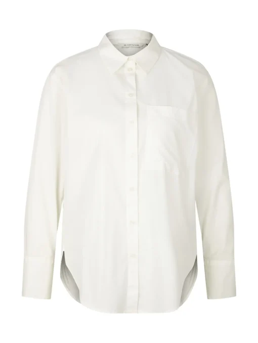 Damen Tom Tailor Bluse mit aufgesetzter Brusttasche