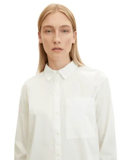 Damen Tom Tailor Bluse mit aufgesetzter Brusttasche