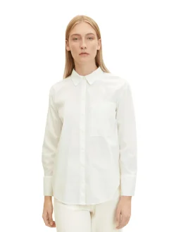 Damen Tom Tailor Bluse mit aufgesetzter Brusttasche