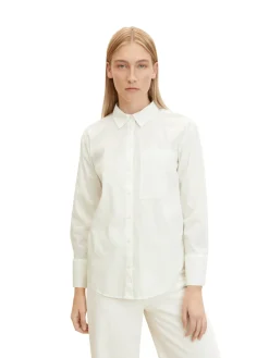 Damen Tom Tailor Bluse mit aufgesetzter Brusttasche