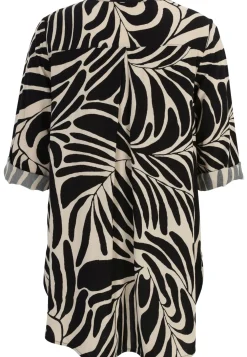 Damen Doris Streich Bluse mit Blätter-Print