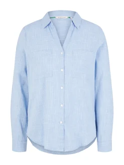Damen Tom Tailor Bluse mit Brusttaschen