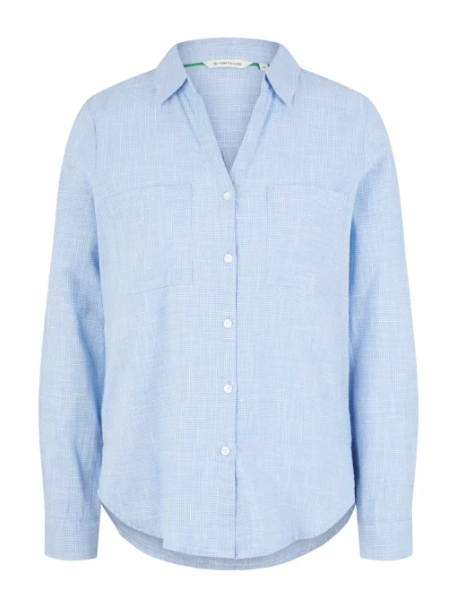 Damen Tom Tailor Bluse mit Brusttaschen