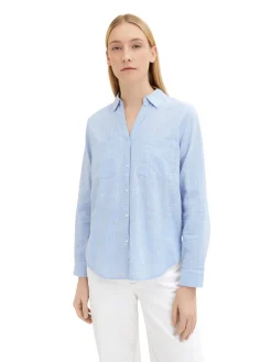 Damen Tom Tailor Bluse mit Brusttaschen