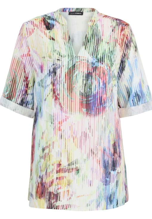 Damen Doris Streich Bluse mit Graffiti-Print