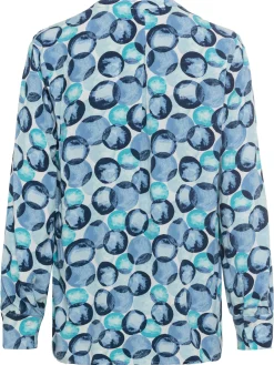 Damen Olsen Bluse mit grafischem Allover-Print