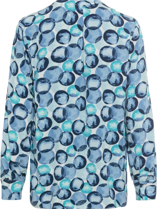 Damen Olsen Bluse mit grafischem Allover-Print