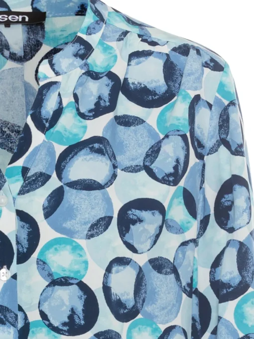 Damen Olsen Bluse mit grafischem Allover-Print