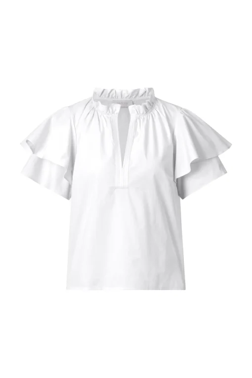 Damen Rich & Royal Bluse mit Rüschenkragen