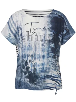 Damen Via Appia Due Bluse mit Rundhals