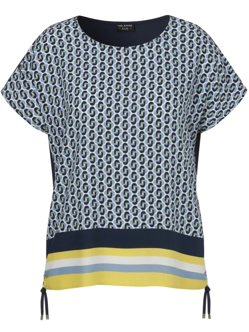 Damen Via Appia Due Bluse mit Rundhals