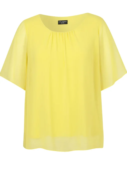 Damen Via Appia Due Bluse mit Rundhals