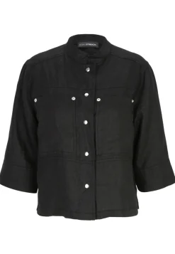 Damen Doris Streich Bluse mit Stehkragen