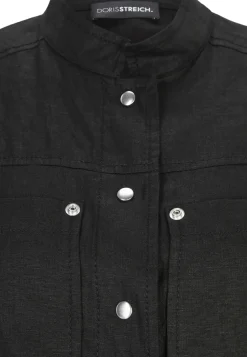 Damen Doris Streich Bluse mit Stehkragen
