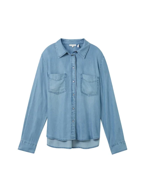 Damen Tom Tailor Bluse mit TENCEL™ Lyocell
