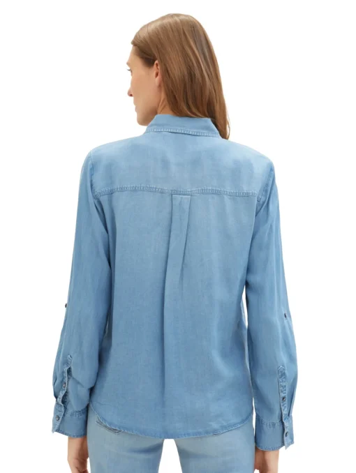Damen Tom Tailor Bluse mit TENCEL™ Lyocell