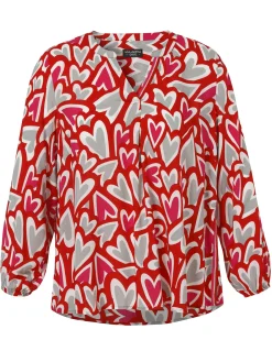 Damen Via Appia Due Bluse mit V-Ausschnitt