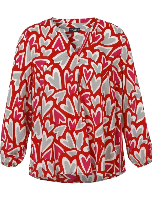Damen Via Appia Due Bluse mit V-Ausschnitt