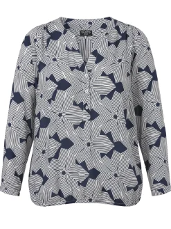 Damen Via Appia Due Bluse mit V-Ausschnitt