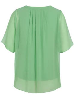 Damen Via Appia Due Bluse mit V-Ausschnitt und Zipper