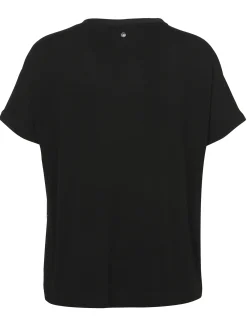 Damen Frapp Bluse Rundhals