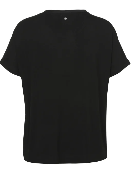Damen Frapp Bluse Rundhals