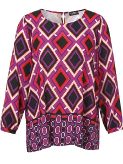 Damen Via Appia Due Bluse Rundhals