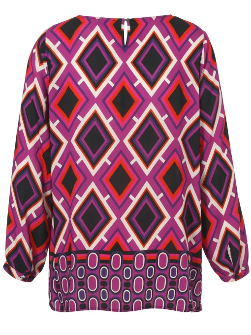 Damen Via Appia Due Bluse Rundhals