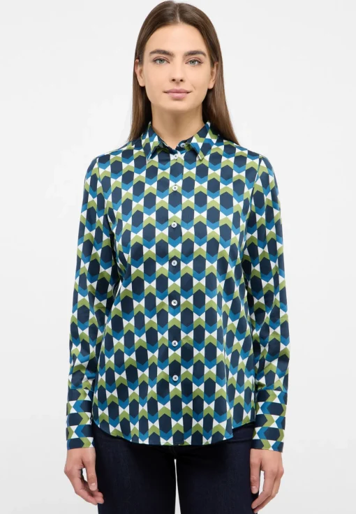 Damen Eterna Bluse Satingewebe