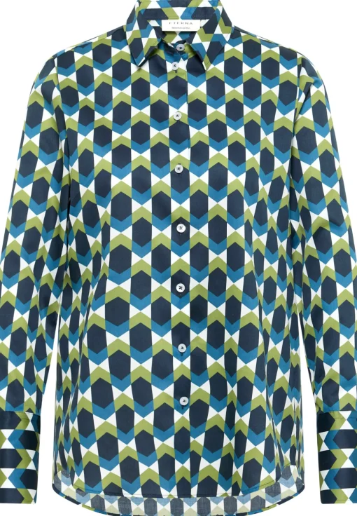 Damen Eterna Bluse Satingewebe