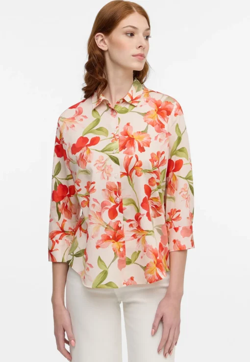 Damen Eterna Bluse Satingewebe