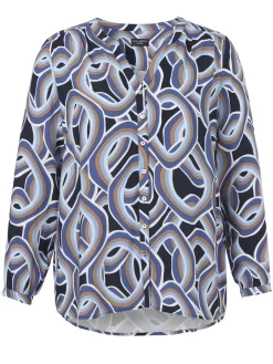 Damen Via Appia Due Bluse V-Ausschnitt
