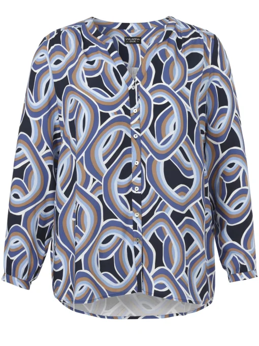 Damen Via Appia Due Bluse V-Ausschnitt