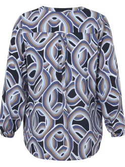 Damen Via Appia Due Bluse V-Ausschnitt