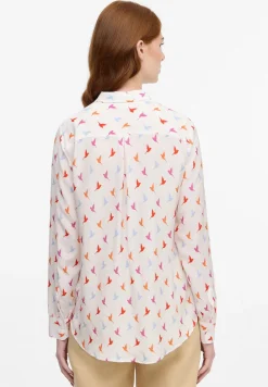 Damen Eterna Bluse Viskose Langarm
