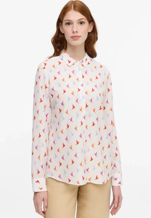 Damen Eterna Bluse Viskose Langarm