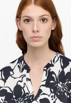 Damen Eterna Bluse Viskose Langarm