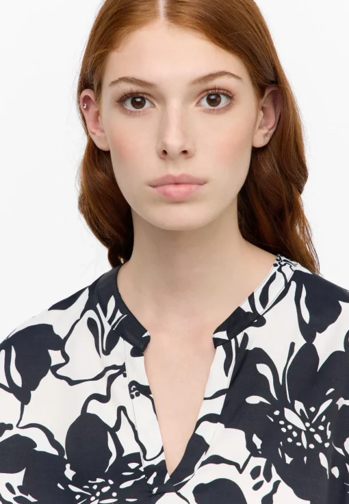 Damen Eterna Bluse Viskose Langarm