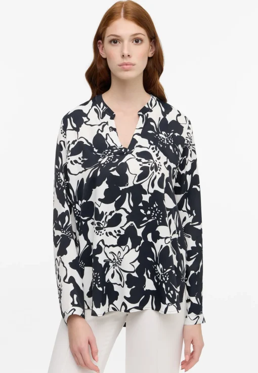 Damen Eterna Bluse Viskose Langarm