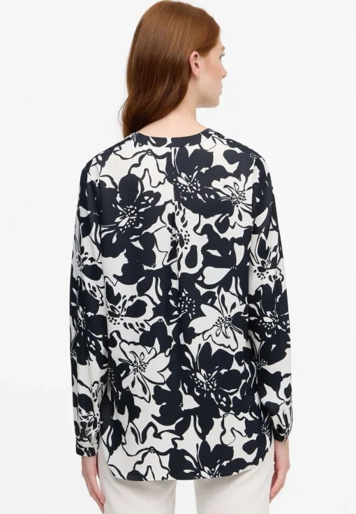 Damen Eterna Bluse Viskose Langarm