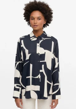 Damen Eterna Bluse Viskose Langarm