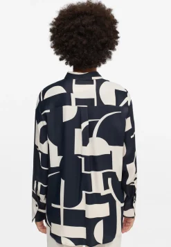 Damen Eterna Bluse Viskose Langarm
