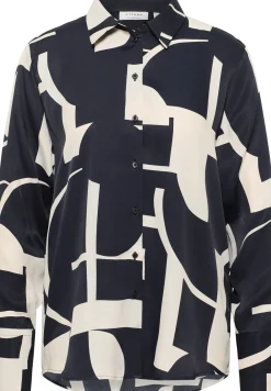 Damen Eterna Bluse Viskose Langarm