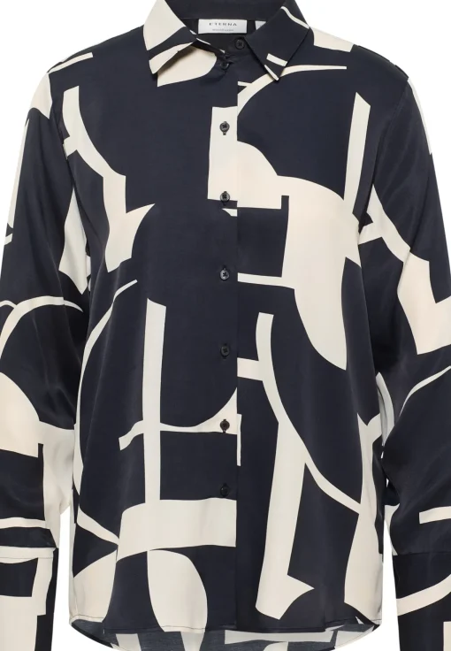Damen Eterna Bluse Viskose Langarm