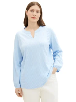 Damen TOM TAILOR Plus Blusenshirt mit Bio-Baumwolle